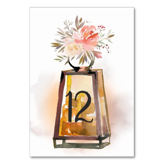 Rustikale Tischnummer (Vorderseite)