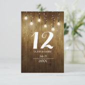 Rustikale Tischnummer (Stehend Vorderseite)