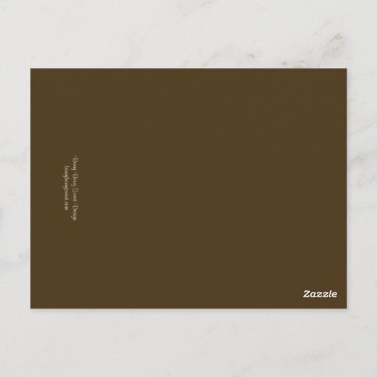 Rustikale Tischnummer (Rückseite)