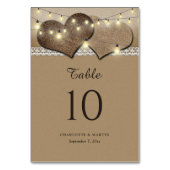 Rustikale Tischnummer (Vorderseite)