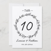 Rustikale Tischnummer (Vorderseite)