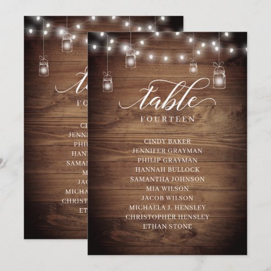 Rustikale Tischnummer aus Stallholz (Vorne/Hinten)