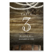 Rustikale Tischnummern (Vorderseite)