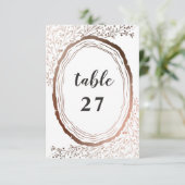 Rustikale Tischnummern für Hochzeiten aus Holz (Stehend Vorderseite)