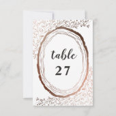 Rustikale Tischnummern für Hochzeiten aus Holz (Rückseite)