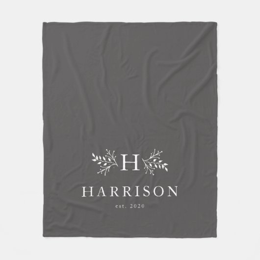 Rustikale Tonschiefer-Decke Fleecedecke (Vorderseite)