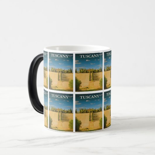 Rustikale Toskana - Vintage Landschaft Charme Verwandlungstasse (Vorderseite Links)