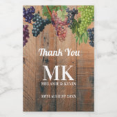 Rustikale Trauben- und Traubenmonographie Weinetikett (Einzelnes Label)