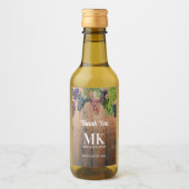 Rustikale Trauben- und Traubenmonographie Weinetikett (Vorderseite)