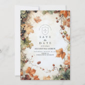 Rustikale Traubenkirsche Save The Date (Vorderseite)