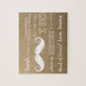 Rustikale Trauzeugin Frage Puzzle für Schwester (Vertikal)