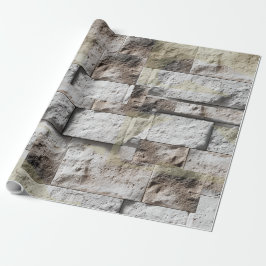 Rustikale Travertin-Splashback Geschenkpapier