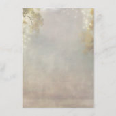 Rustikale Tree Lights Bracnhes Hochzeitsinformatio Begleitkarte (Rückseite)