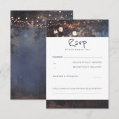 Rustikale Tree- und Mason Jars Wedding RSVP Cards Karte (Vorne/Hinten)