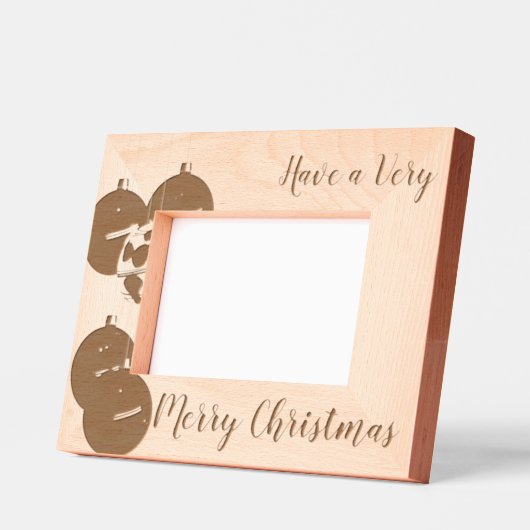 Rustikale Trendy haben ein sehr frohes Weihnachtsf Geätzte Rahmen (Links)