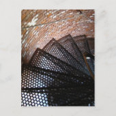 Rustikale Treppe mit Rope Handrail Postkarte (Vorderseite)