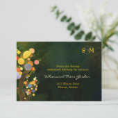 Rustikale Treppenhochzeit Begleitkarte (Stehend Vorderseite)