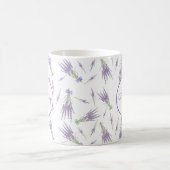Rustikale trockene Lavendel Blume Bündel Monogramm Kaffeetasse (Mittel)