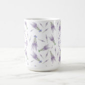 Rustikale trockene Lavendel Blume Bündel Monogramm Kaffeetasse (Mittel)