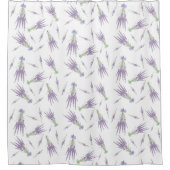 Rustikale Trockenlavender-Blume - Muster Duschvorhang (Vorderseite)