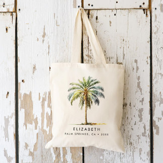 Rustikale Tropenpalme Bachelorette Tote Bag Tragetasche