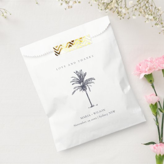 Rustikale Tropenpalme dank Hochzeit Geschenktütchen (Versiegelt)