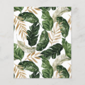 Rustikale Tropenrahmen Bridal Dusche Einladung (Rückseite)