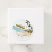 Rustikale Tropical Seascape Beach Cruise Palm Wedg Geschenkanhänger (Beispiel)