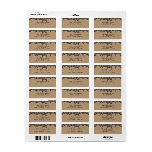 Rustikale tropische Blätter Botanische Vintage Hoc (Vorne)