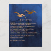 Rustikale tropische Mystische Insel Hochzeitsgäste Begleitkarte (Vorderseite)