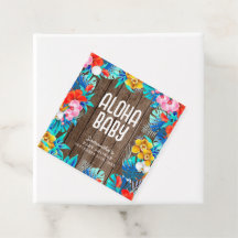 Rustikale tropische Palme Blätter Aloha Babydusche