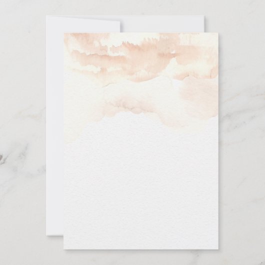 Rustikale tropische Palmen-Engagement-Partei Einladung (Rückseite)