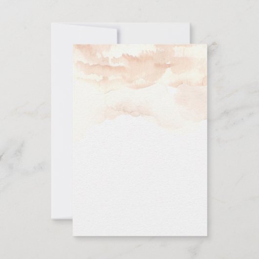 Rustikale tropische Palmen Hochzeitsempfang Einladung (Rückseite)