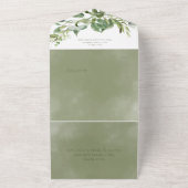 Rustikale tropische Vegetation & Eukalyptus Abende All In One Einladung (Außenbereich)