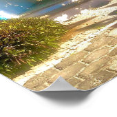 Rustikale Tür mit Foliage Poster (Ecke)