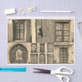 Rustikale Türen Seidenpapier (Handwerk)