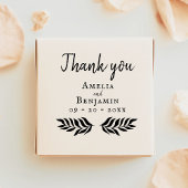 Rustikale Typografie Custom Wedding Danke Gummistempel