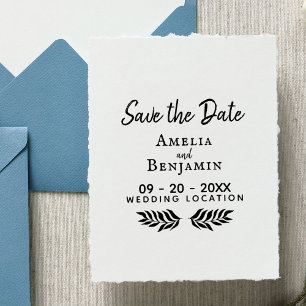 Rustikale Typografie kundenspezifisches Wedding Gummistempel