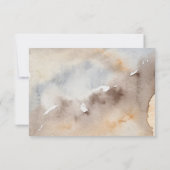 Rustikale UAWG-Antwortkarte für mystische Fuchs RSVP Karte (Rückseite)