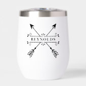 Rustikale überkreuzte Pfeile mit Name-ID615 (Vorderseite)