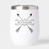 Rustikale überkreuzte Pfeile mit Name-ID615 (Rückseite)