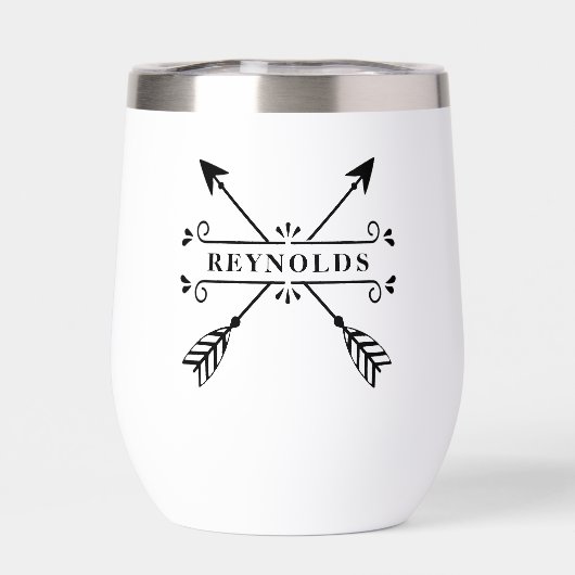 Rustikale überkreuzte Pfeile mit Name-ID615 (Rückseite)