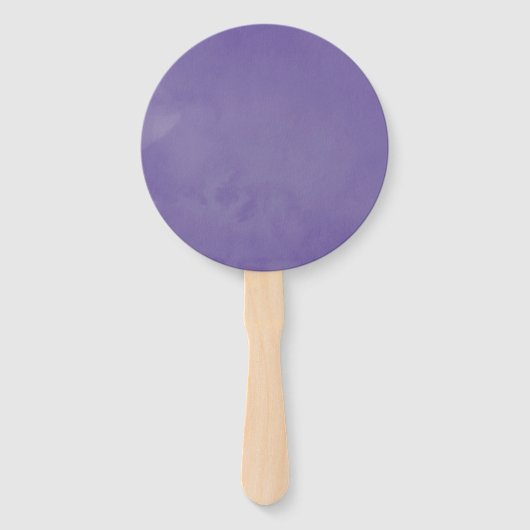 Rustikale Ultra-Violet-Aquarellblüte Fächer (Rückseite)