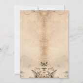 Rustikale und beige Wälder Einladung (Rückseite)