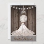 Rustikale und dennoch elegante Brautdusche Einladu Einladung (Vorderseite)