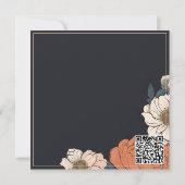 Rustikale und elegante Brautdusche Einladung (Rückseite)