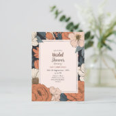 Rustikale und elegante Brautdusche Postkarte (Stehend Vorderseite)