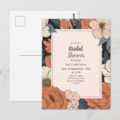 Rustikale und elegante Brautdusche Postkarte (Vorne/Hinten)