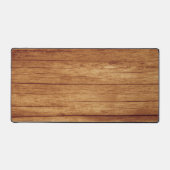 Rustikale und elegante Hütte Holz Grain Brown Tan Schreibtischunterlage (Vorderseite)