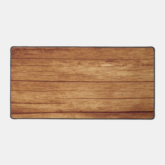 Rustikale und elegante Hütte Holz Grain Brown Tan Schreibtischunterlage (Vorderseite)